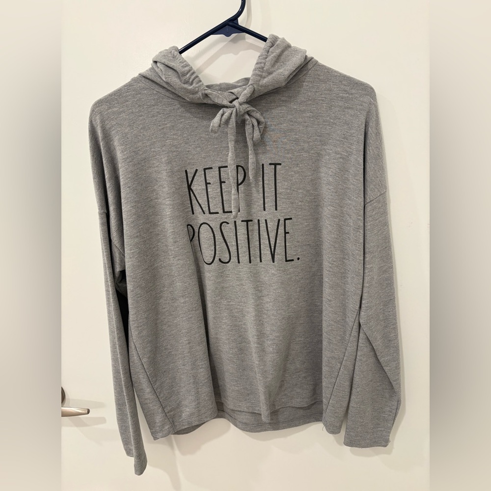 Rae Dunn Soft Gray Hoodie